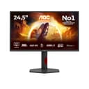 AOC Gaming Moniteur Q25G4SR 24.5 Pouce 300Hz Fast IPS Dalle, 0.3ms MPRT, HDR400, G-Sync Compatible, Ajustable en Hauteur, Haut-parleurs, (2560x1440 HDMI 2X 2.1 DP 1x 1.4) Noir - 2