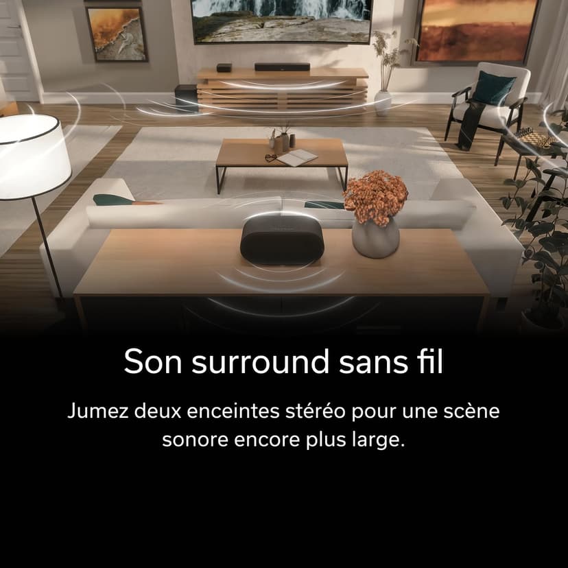 Denon Home 600 Flagship Wireless Smart Speaker with Dolby Atmos Music & Built-in Subwoofers, HEOS Multiroom, AirPlay 2 & Bluetooth – Premium High-Resolution Home Audio Speaker - Black - 6