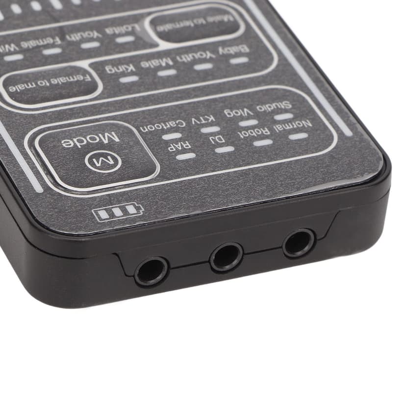 Portable Voice Changer, I9 Live Sound Card Handheld Microphone Voice Changer with 8 Sound Effects, Sound Disguiser for PS4 PS5 PC Phone Laptops - 7