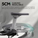 Hbada E3 Pro Fauteuil de Bureau Ergonomique, Système Lombaire Dynamique 3 Zones, Accoudoirs Réglables 6D, Tête avec Réglage 4D, Gris avec Repose-Pieds - 8