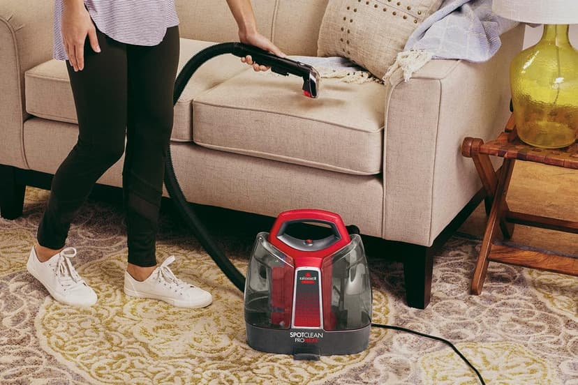BISSELL SpotClean ProHeat, Upholstery Cleaner, Carpet Cleaner with HeatWave Technology, Compact Vacuum Cleaner, Wet Vacuum Cleaner for Carpets, Upholstery, Car & More, Powerful 330W Motor, 36988 - 9
