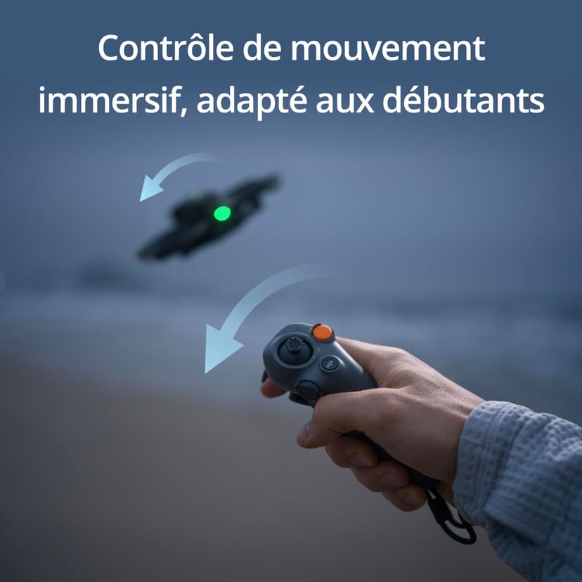 DJI RC Motion 3, Contrôleur FPV intelligentavec Contrôle de Mouvement Immersif, Compact et Portable, Freinage d’Urgence en Un Clic, Curseur en RA, Contrôleur de Drone Intuitif - 2