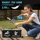 CEEPUY Mini Battery Chainsaw 2x4000mAh 6 Inch Cordless Electric Chainsaw with Oil Injector and Replacement Chain, Suitable for Pruning Garden Trees (880W) - 7
