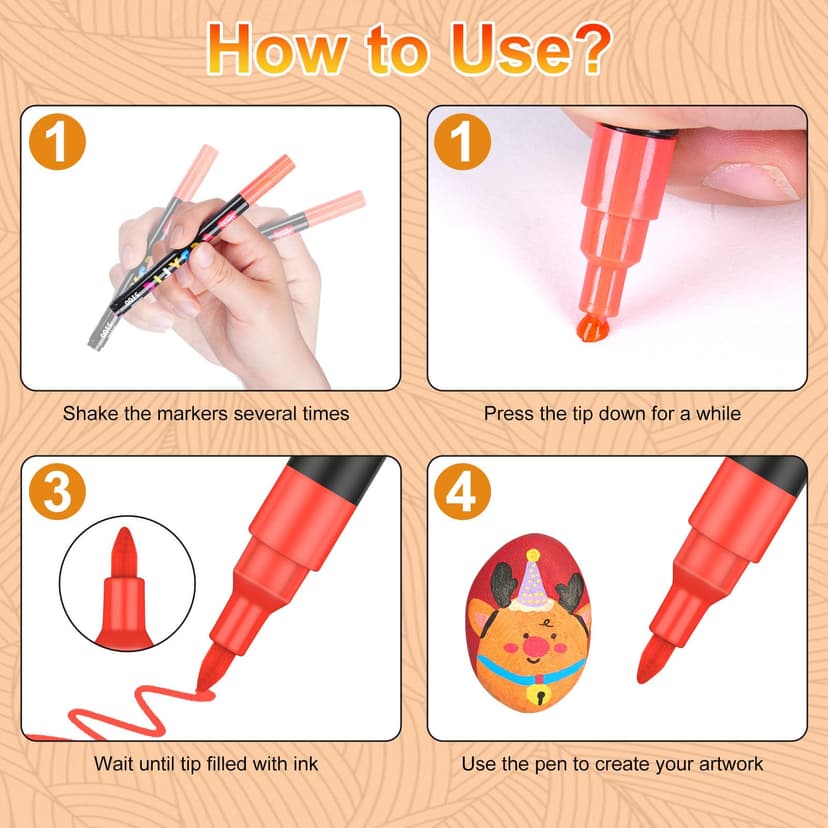 Laconile acrylic paint pens (240) - 6