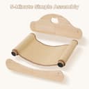 Avont Sisal Cat Scratcher Bed, Natural Solid Wood Scratch Lounger, No Mess Scratching Chair Couch for Indoor Cats -Large - 8