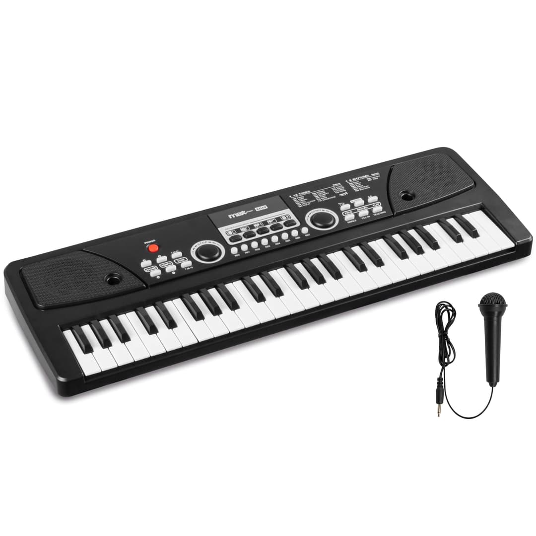 Max KD49 Clavier Électronique 49 Touches - Noir, Synthéti…