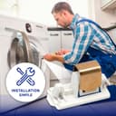 Door Lock of the Tumble Dryer 31,8 x 16,85 x H 15,92 mm with the Original Code 480112100577 4810710263 481227138362 481227138462 for Whirlpool - Warranty 10 Years – MONTERAL - 5