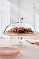 Banquet Plateau with Glass Dome, White, 32.5 x 32.5 x 26.3 cm - 5