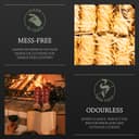 Log Barn Natural Firelighters (Box of 500). Natural Fire Lighters for Wood Burners, Pizza Ovens, Open Fires. BBQ Lighters, Fire Starters for Log Burners – Genuine Log Barn Fire Wood & Eco Firelighters - 4