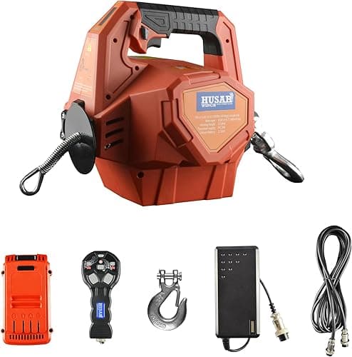 Husar Winch Treuil électrique à batterie portable avec Té…