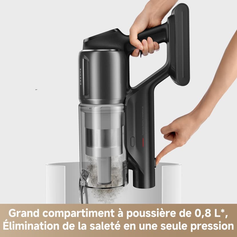 Dreame Z10 Cordless Stick Vacuum Cleaner, Suction Power of 210 AW, Max Cleaning Time of 90 Min, Filtration Efficiency of 99.99%, HEPA H14 Filter, Dust Reveal Technology, Multiple Vacuuming - 6