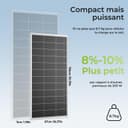 Rvpozwer 400W Panneaux Solaires Monocristallins, 2×200w Module PV pour Batteries 12V, Panneau Solaire de N-type, Panneau Solaire pour RV, supports de toit, bateaux - 7