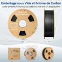 DEEPLEE PLA Filament 1.75mm, 1kg Spool Black. Accuracy ±0.2mm, Perfect Winding, No Jams. Compatible with FDM 3D Printers - 6