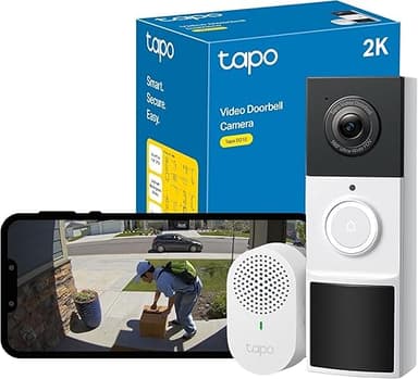 Tapo D210 Sonnette sans Fil avec caméra Exterieur 2K 3MP,…