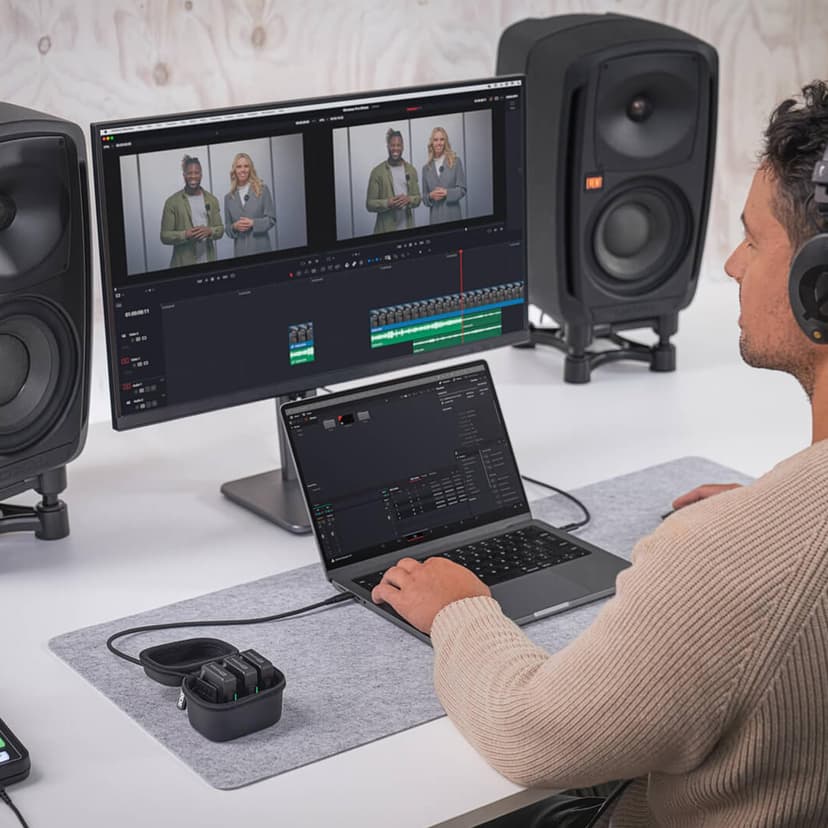 RØDE Wireless Pro Digital 2-Channel Wireless Microphone Set + Keepdrum ADP07 TRRS-TRS Adapter - 9