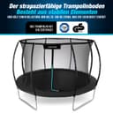 Outdoor Trampoline, Garden Trampoline, Diameter 244 cm, 8 ft Certified Trampoline with Safety Fence and Padded Poles for Children, Indoor Outdoor Fitness, Maximum Load 100 kg - 7