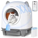 Devoko Self-Cleaning Pet Litter Box with Cute Cat Ears, Automatic XXL Enclosed Tray, Remote Control, Large Space, Safety & Odour Control, 90L Electric Litter Box for Multiple Cats - 1