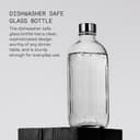aarke Bouteille [uniquement compatible avec le carbonator PRO] en Verre pour Machine à Soda Carbonator Pro, détails en Acier, 80cl - 3