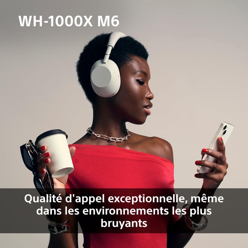 Sony WH-1000XM6 Casque sans-Fil Bluetooth à réduction de Bruit Noir, Son Hi-Res Unique, Confortable, Conception Pliable, Etui résistant, 30h Autonomie, iOS & Android - Bleu Nuit - 9