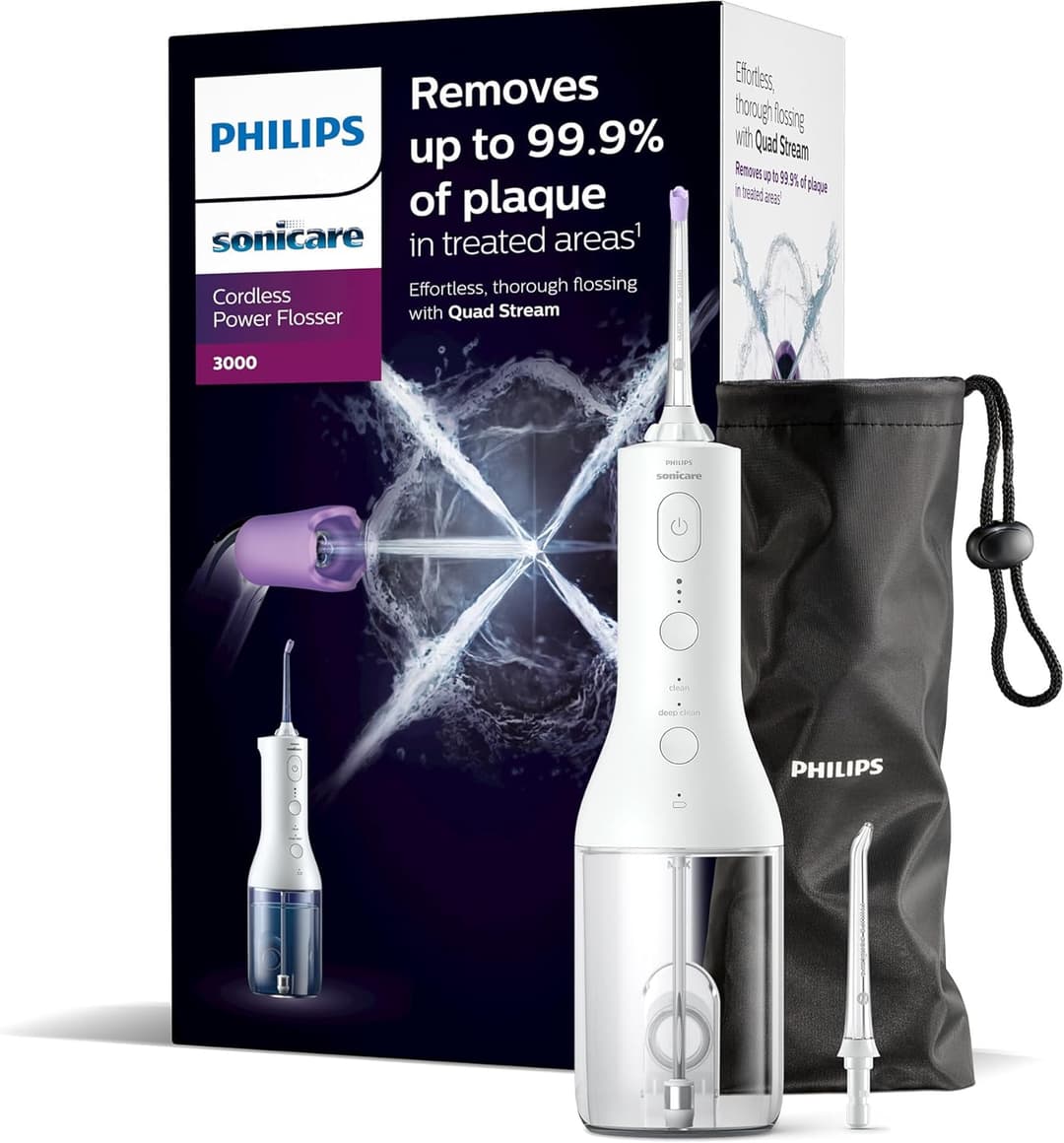 Philips Power Flosser 3000 Cordless HX3826/31 Dental Jet - White