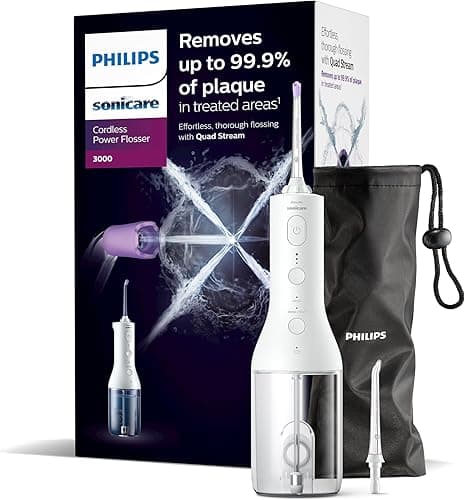 Philips Power Flosser 3000 Cordless HX3826/31 Dental Jet - White