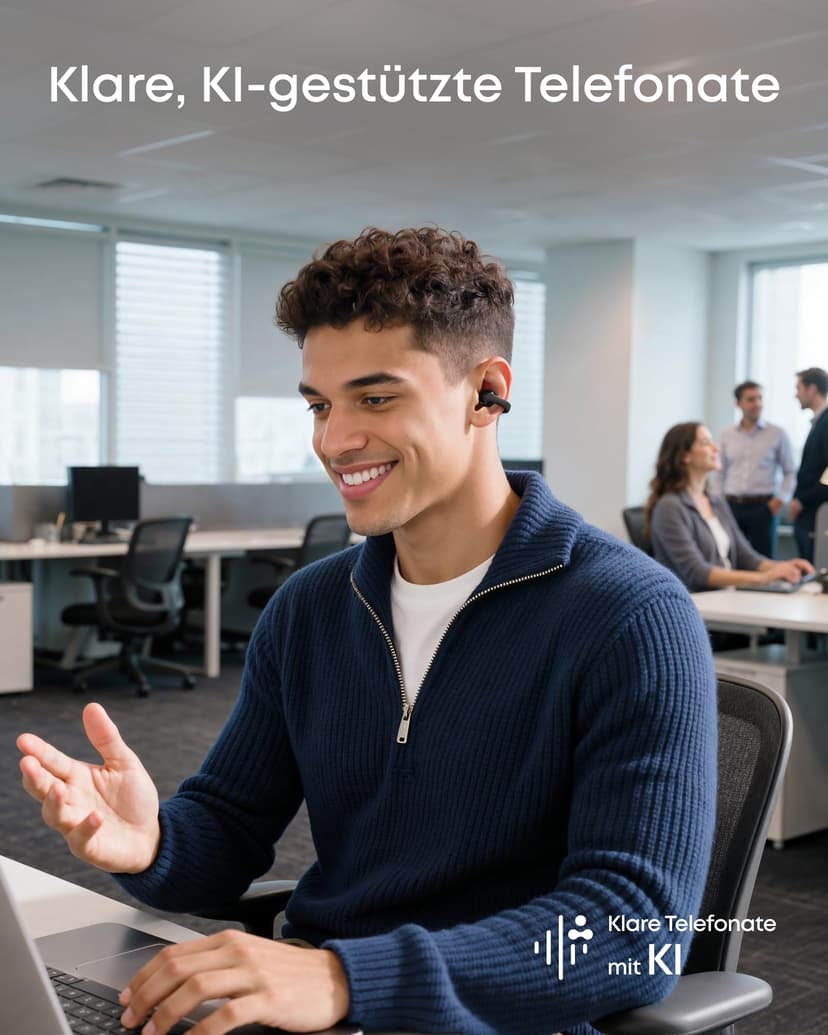 soundcore C50i by Anker, Open-Ear Headphones, Clip-on Earbuds, Ultra-Comfort, FlexiClip Design, 12 mm Drivers for Powerful Bass, AI Clear Calls, 28H Playtime, Secure Fit, Hi-Res, IP55, Bluetooth 6.0 - 6