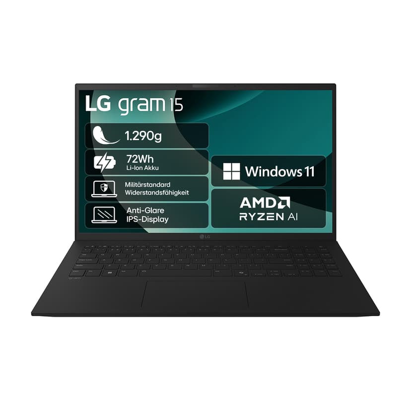 LG gram 15 15Z80T-G.AU75G (15,6 Zoll) IPS Notebook, AMD R… - 1