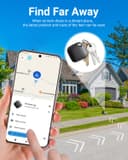 Android Smart Tag, Tracker Compatible with Google's Find Hub (Android Only), IP68 Waterproof, Bluetooth Locator for Keys/Luggage/Wallets, 4 Black - 5