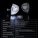 Linsoul SIMGOT EW300 Ecouteurs Intra-Auriculaires 1DD+1Planar+1PZT Hybrid Driver, Écouteurs filaires IEM, Ecouteurs Gaming avec Embouts détachables, câble IEM OFC plaqué Argent (EW300 DSP, avec MIC) - 3