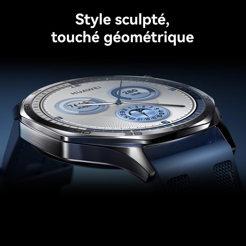 HUAWEI Watch GT 5 46 mm Smartwatch, Stylish Design, New Running and Cycling Mode, Health Monitor, 14 Days Battery Life, iOS and Android, Blue - 2
