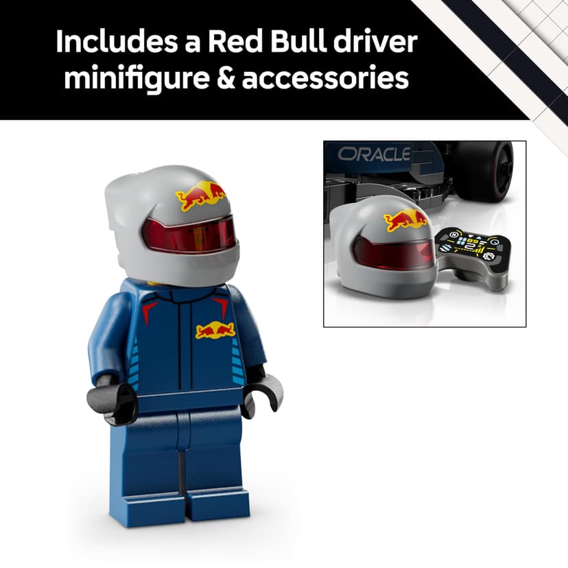 LEGO Speed Champions Oracle Red Bull Racing RB20 F1 Race Car Model with a Collectible Formula 1 Driver Minifigure - Display Set for Adult Motorsport & Racing Fans 77243 - 6