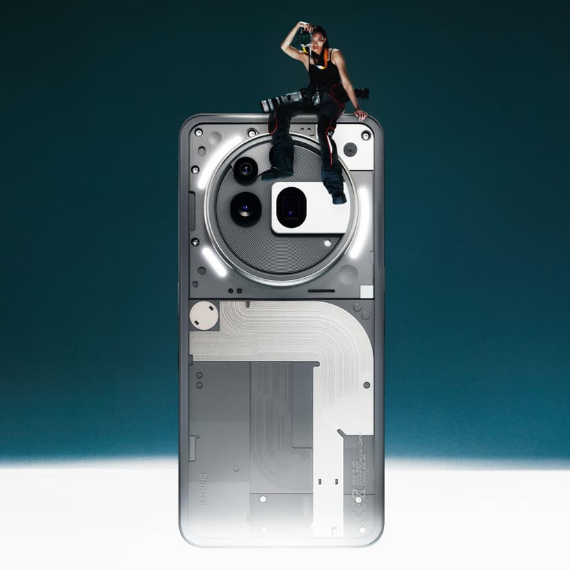 Nothing Phone (3a) Pro 256 GB - mobile phone with 50 MP periscope camera, 50 MP front camera, 60x ultra zoom, 50W fast charging and 6.77" FHD+ flexible AMOLED display - Grey - 4