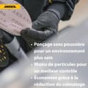 Mirka Abranet net sanding disc Ø 150 mm Hook & loop/Grit P80 / 50 pcs/for sanding wood, walls, metal, aluminium, stainless steel, filler, varnish, plastic / 5424105080 - 4