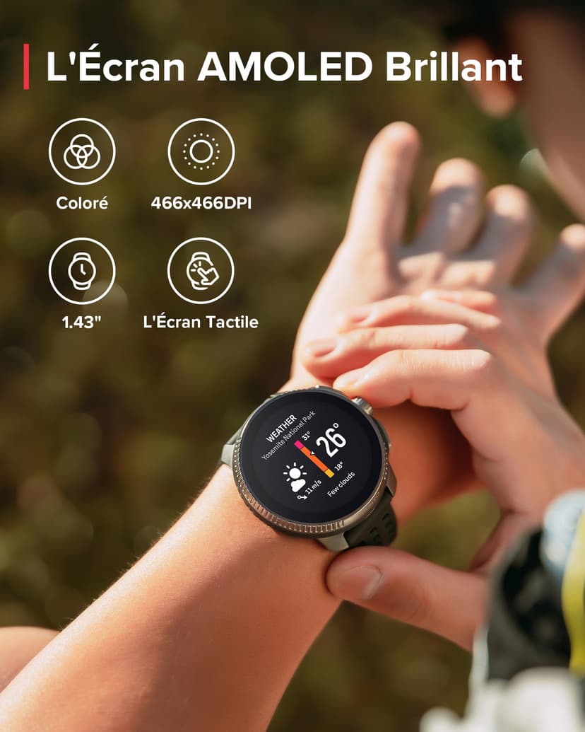SUUNTO Race GPS Sports Watch, Smartwatch for Multisport Training Workout, AMOLED Touch screen & Digital Crown, Advanced Health & Recovery Supports, 26-Day Battery Life, Dual-GNSS, Offline Map, Black - 2