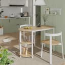 Vicco Table de Cuisine Freetown, Chêne doré/Blanc, 110x50cm avec étagères Ouvertes, Convient comme Table à Manger ou de Travail pour Petites Cuisines - 4