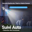 EZVIZ 3MP+3MP Caméra Surveillance WiFi Extérieure à Double Objectif, 360° PTZ Camera, Suivi Auto, Détection de Forme Humaine/Véhicule,Défense Active,Vision Nocturne Couleur 40M, C9c 2K Dual - 9