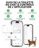 PETKIT Pura Max 2 Litiere Chat Autonettoyante, Bac à Litière Autonettoyante Amélioré, Anti-fuites/Anti-pincement/xSecure/Contrôle APP/pour Plusieurs Chats(Pas de Déodorant en Spray ou en Tampon) - 6