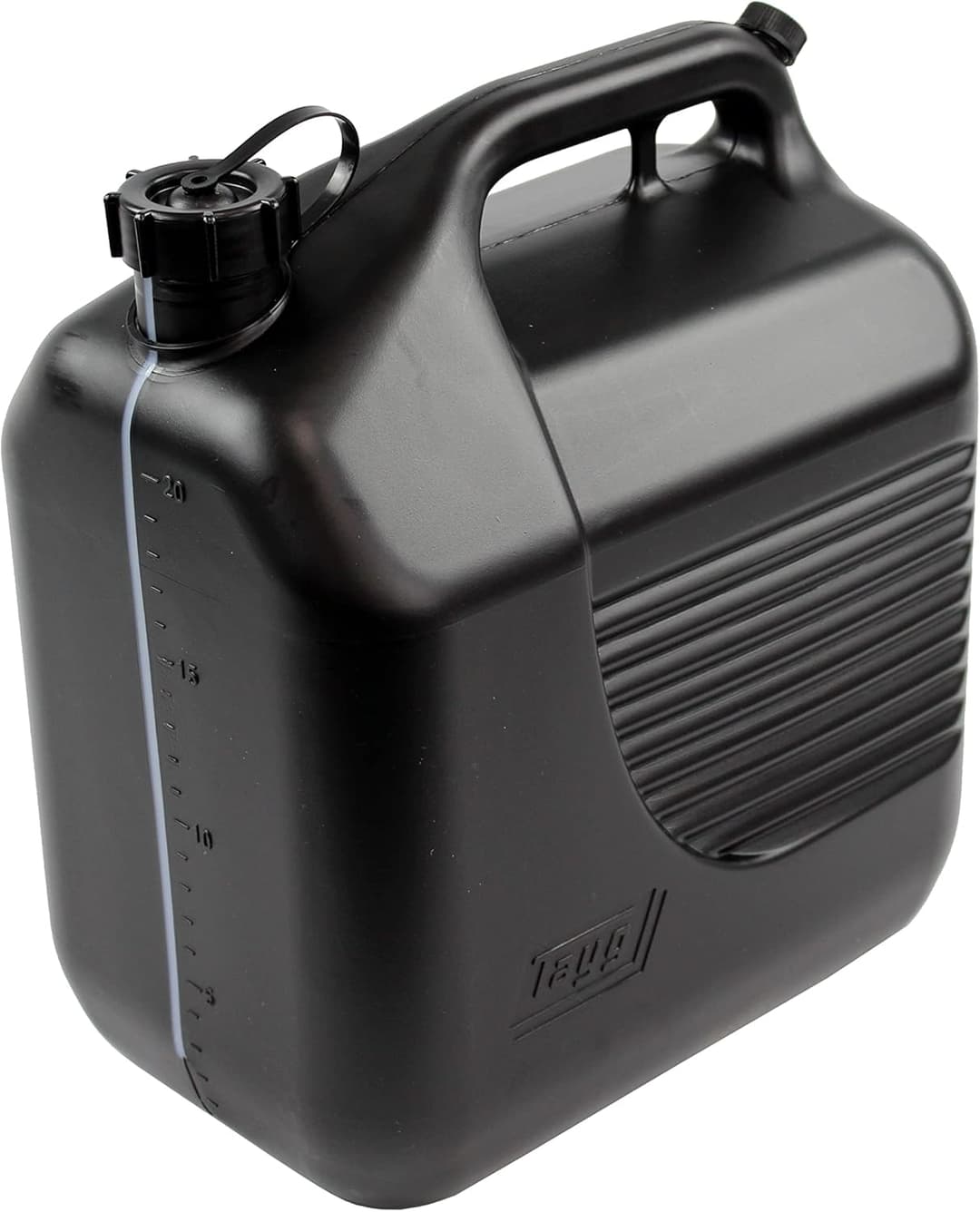 Tayg Bidon 20 litres homologué avec canule et bande de mesure, noir, 603075