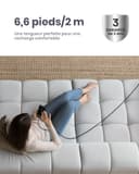 INIU Cavo USB Type-C, Cavo USB [2m] 3,1A QC 3,0 Tipo C Cavo Type C Rapida, Lega Intrecciato in Nylon Cavo USB Type C compatibili con iPhone 17 16 Pro Max, Samsung S25 24 Ultra, Xiaomi iPad ECC. - 8