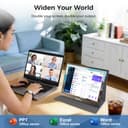 15.6 Inch Portable Display, USB-C Laptop Screen with VESA Compatibility, FHD IPS Secondary Display for Laptop MacBook PC, Ultra-Slim Travel Screen with Protective Cover - 5