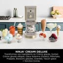 Ninja CREAMi Deluxe Machine a glace et sorbetière, 2 bacs, 10 fonctions, crème glacée, yaourts glacés, des milkshakes, des slush, Pièces amovibles lavables au lave-vaisselle, Stone/Or NC502EUSTGD - 4