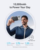 Anker MagGo Powerbank, Ultra Thin 10000mAh Magnetic Battery Pack, Qi2 Certified 15W Ultrafast MagSafe Compatible Portable Charger, Ergonomic Design, Only for iPhone16/15/14/13/12 Series - 5