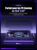 llano V12 Ultra Refroidisseur d'Ordinateur Portable avec Contrôle Logiciel Intelligent de Température, Ventilateur Turbo 5,5 Pouces, 3 Ports USB 3.0 pour Ordinateur Portable 15,6-19 Pouces. - 7