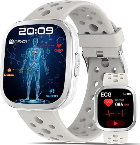 YYKY Montre Connectée Femme ECG+HRV, 1,72" Smartwatch ave…