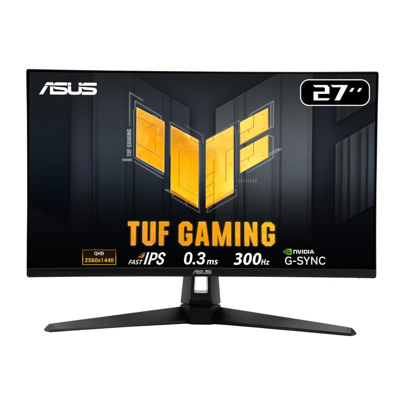 TUF Gaming Series 5 - VG27AQM5A Gaming Monitor – 27-inch, QHD(2560x1440), 300Hz, Fast IPS, ELMB Sync, 0.3ms (GTG), Stereo speaker, 95 percent DCI-P3, DisplayWidget Center - 1
