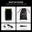 BaBylissPRO FXFS2B BLACKFX Metal Collection, Cordless Metal Double Foil Shaver Black - 4