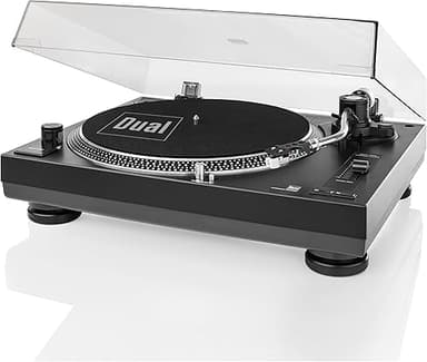 Dual DTJ USB DJ Turntable (33/45 rpm, Pitch Control, Magn…