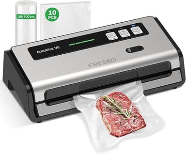 FRESKO Automatic Vacuum Sealer Machine, 140 Watt Food Vac…