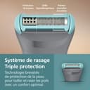 Philips Bodygroom série 3000 - Tondeuse pour hommes avec Triple protection, taille des poils et rasage des zones intimes, rasage de près qui respecte la peau, 100% étanche, autonomie 80 min, BG3480/15 - 5