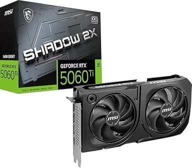 MSI GeForce RTX 5060 Ti 16G SHADOW 2X OC PLUS Graphics Ca…